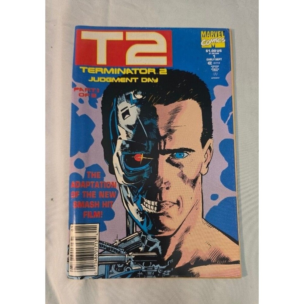 Terminator 2 Judgment Day #1 1991 Marvel Comics Comic Book T2 Adaptation
